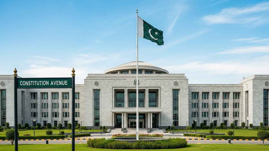 Ministry of National Health Services building on Constitution Avenue Islamabad