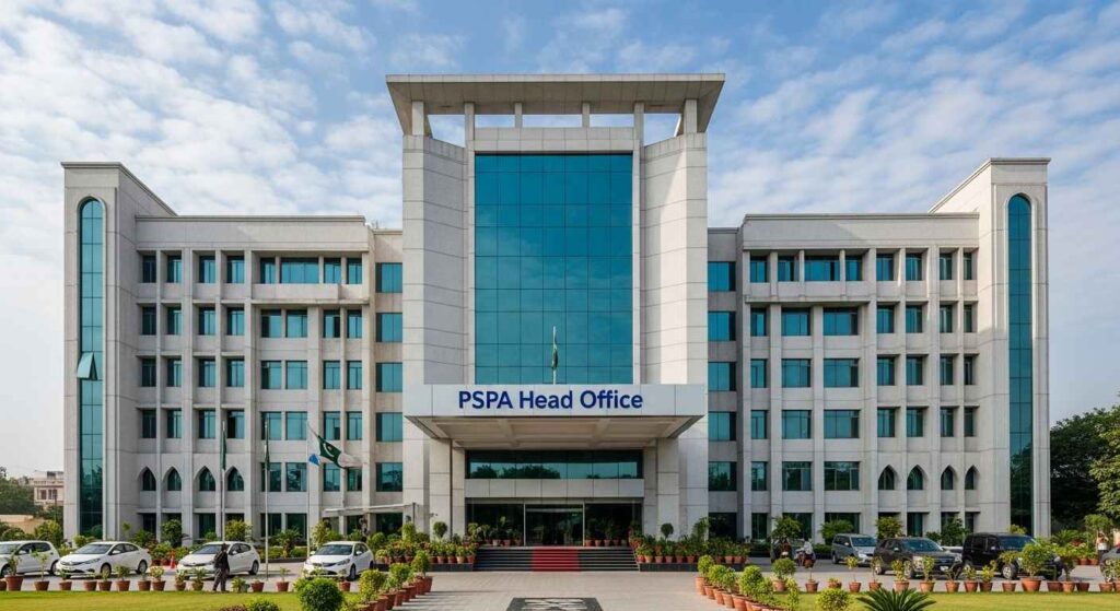 Punjab Social Protection Authority office on Wahdat Road Lahore