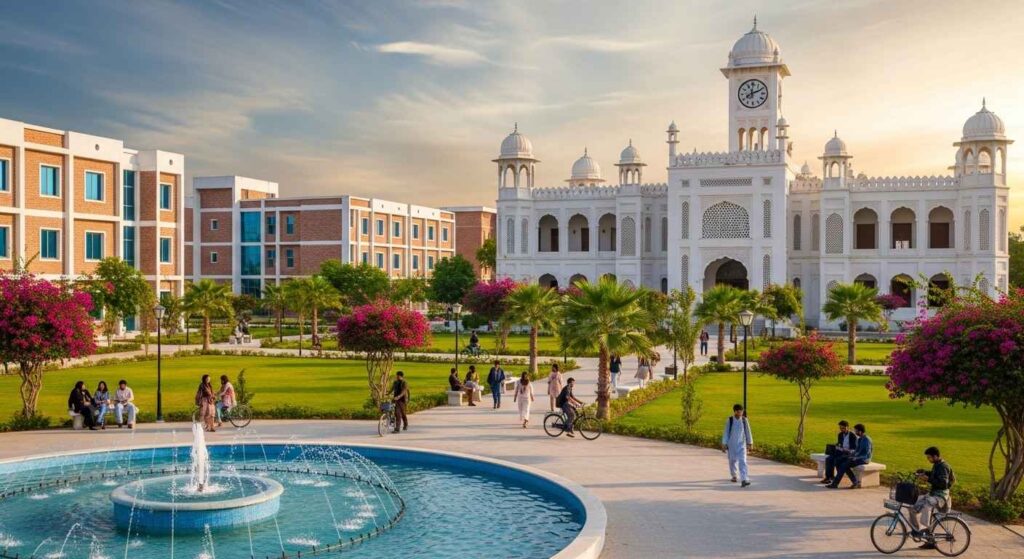 Benazir Bhutto Shaheed University building in Sindh