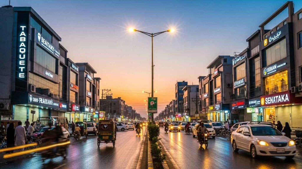 Aerial view of DHA Phase 1 Karachi