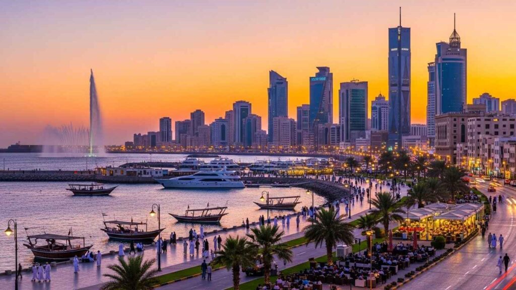 View of Jeddah city skyline in Saudi Arabia