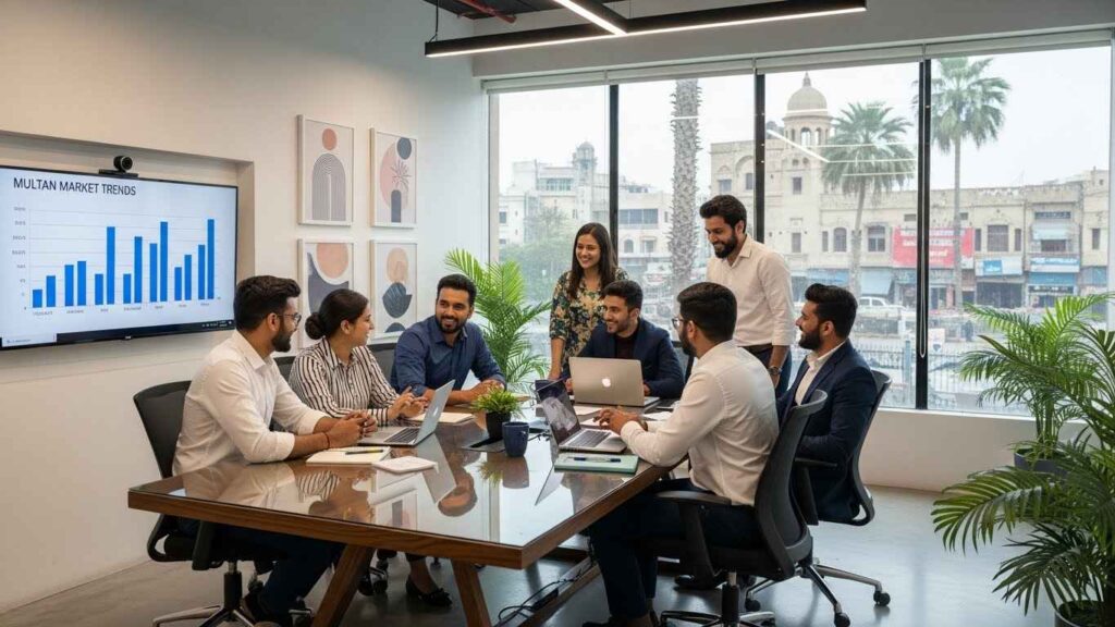 Professional office team in Multan