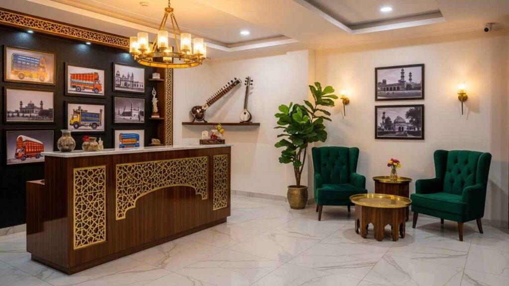 Restaurant reception area in Lahore
