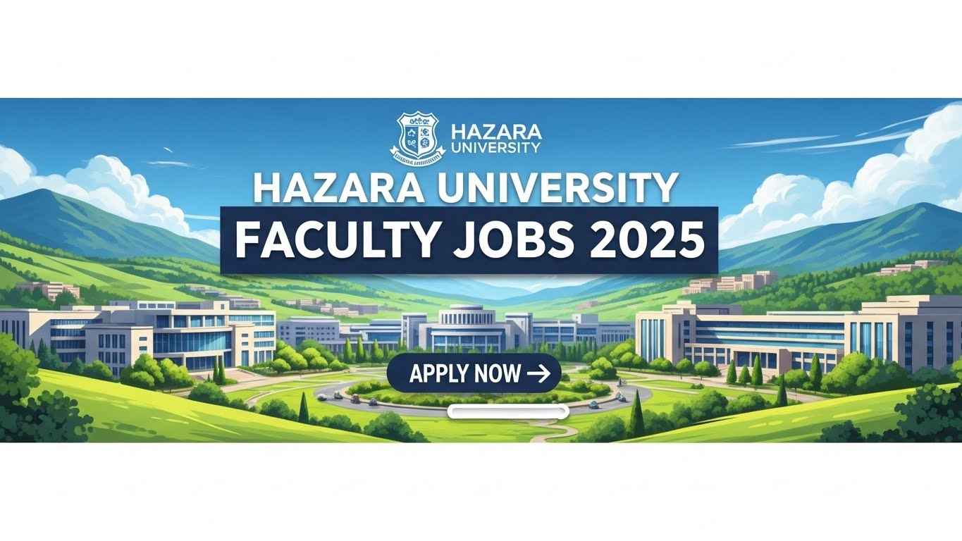 Hazara University Faculty Jobs 2025 – Apply Now