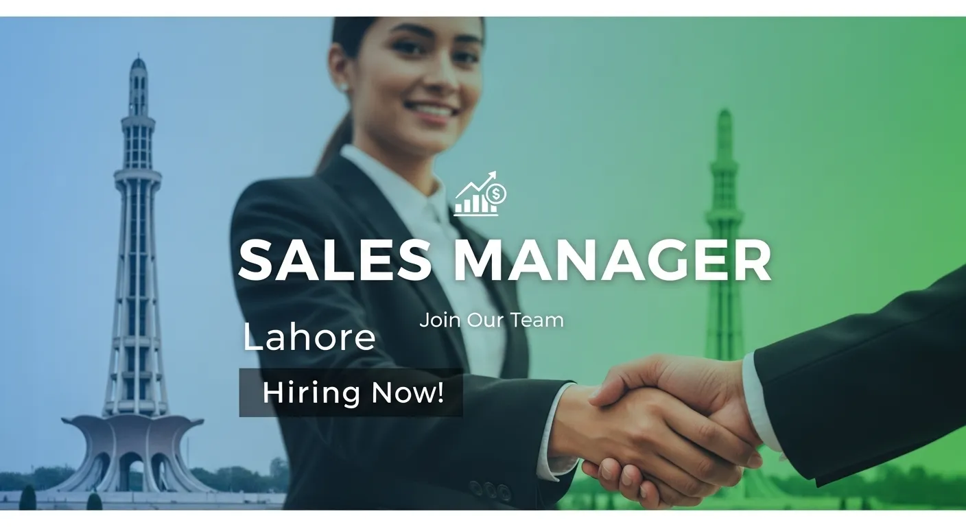 Attractive thumbnail for sales manager job in Lahore