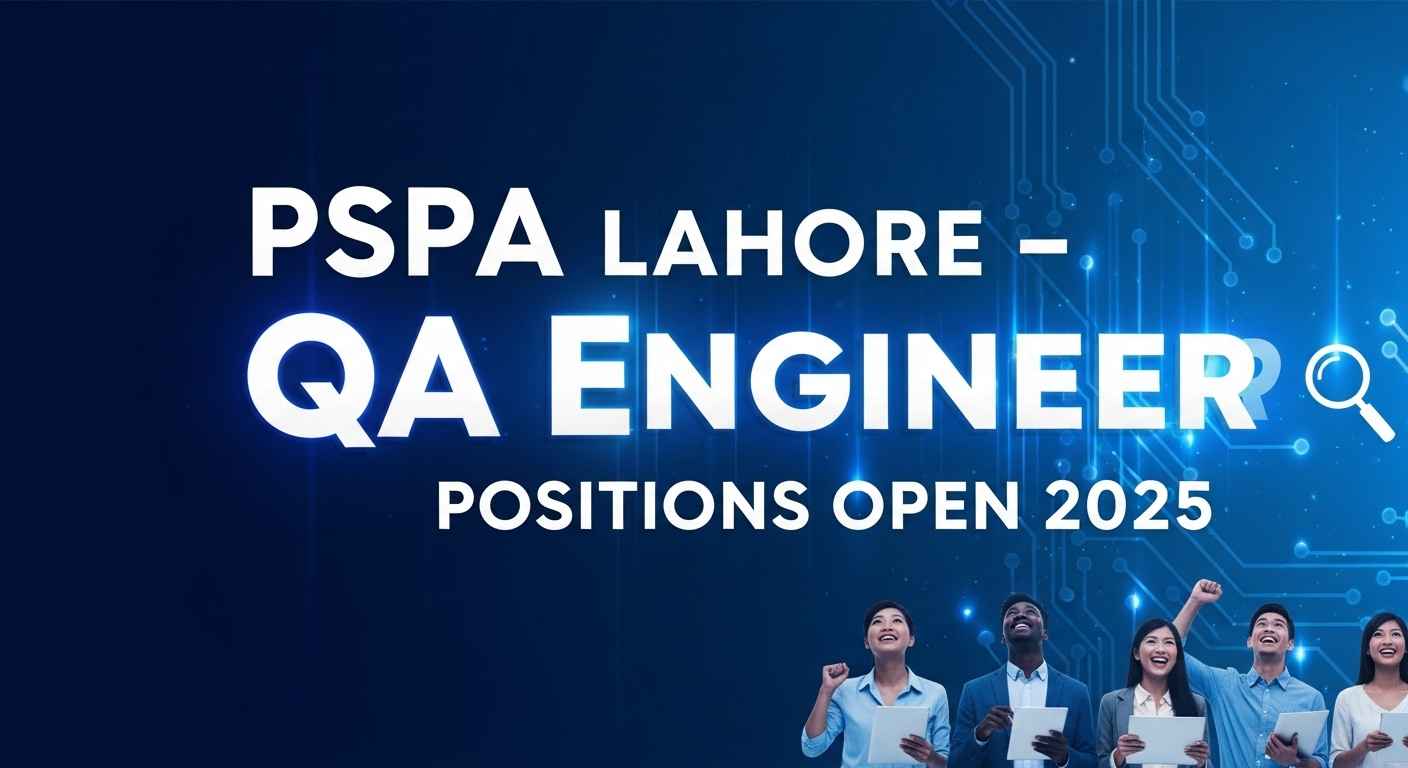QA Engineer Job at PSPA Lahore 2025 – Government Vacancy