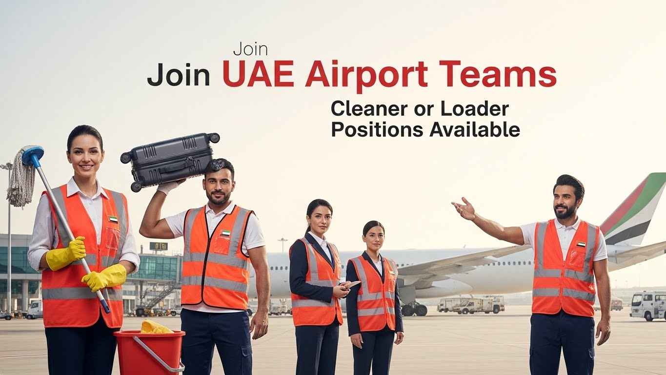 Airport jobs in UAE for cleaners and loaders