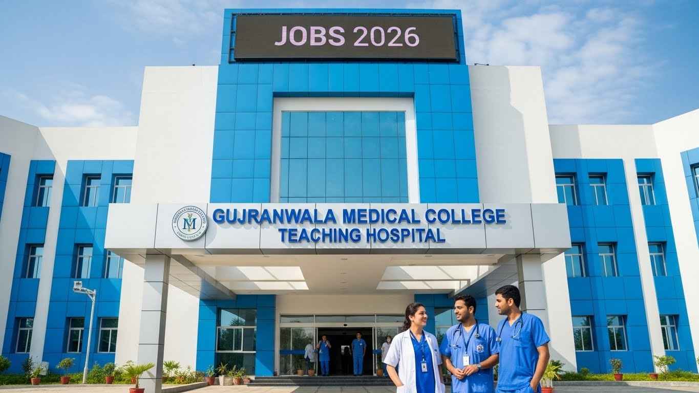 Gujranwala Medical College Teaching Hospital jobs 2026