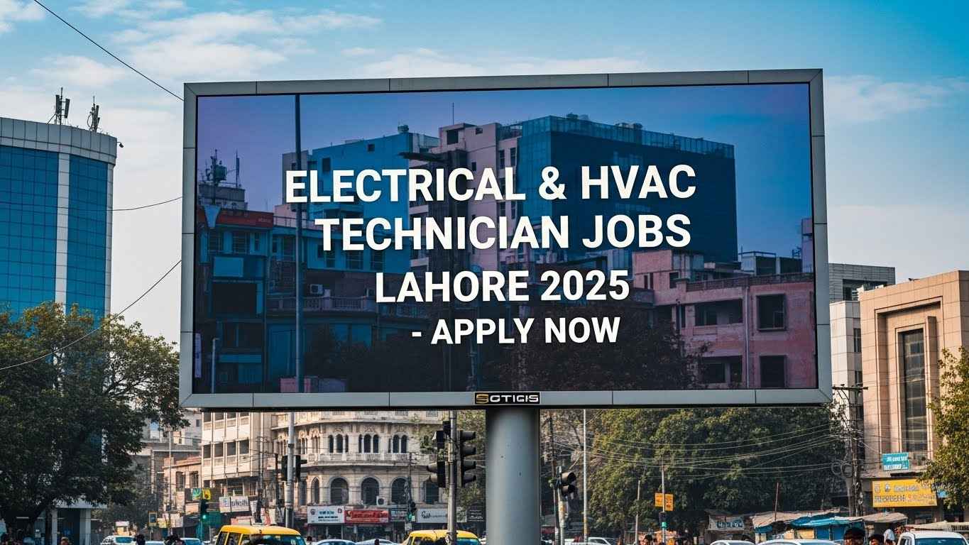 Electrical & HVAC Technician Jobs Lahore 2025 – Apply Now