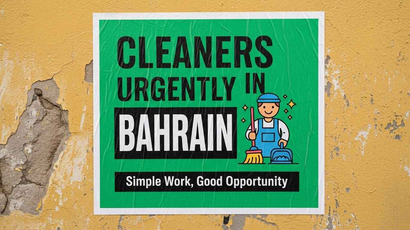 Cleaner Jobs Bahrain – Apply Now 2025
