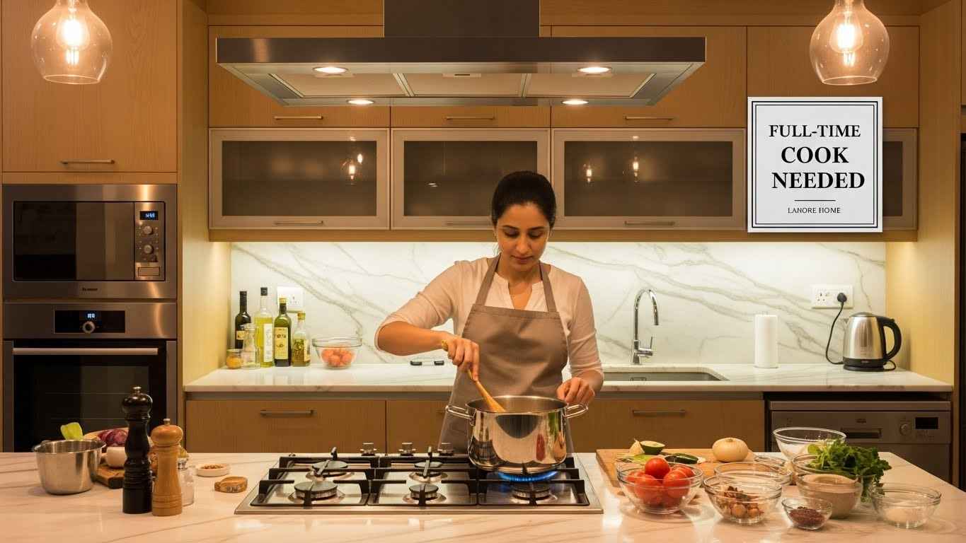 Cook Job in Lahore Home – Apply Now