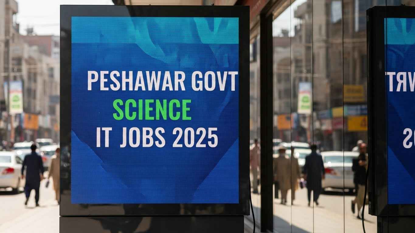 Peshawar Govt Science IT Jobs 2025