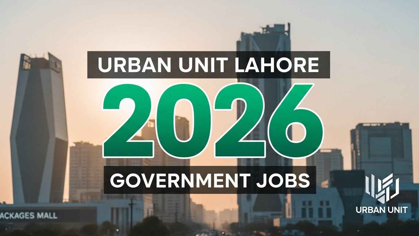 Urban Unit Lahore government jobs 2026 thumbnail