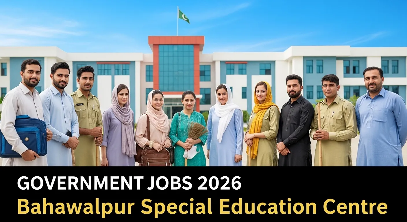 Government jobs advertisement at Special Education Centre Bahawalpur 2026