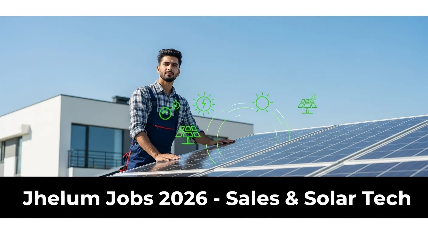 Jhelum private company jobs 2026 sales officer solar technician positions