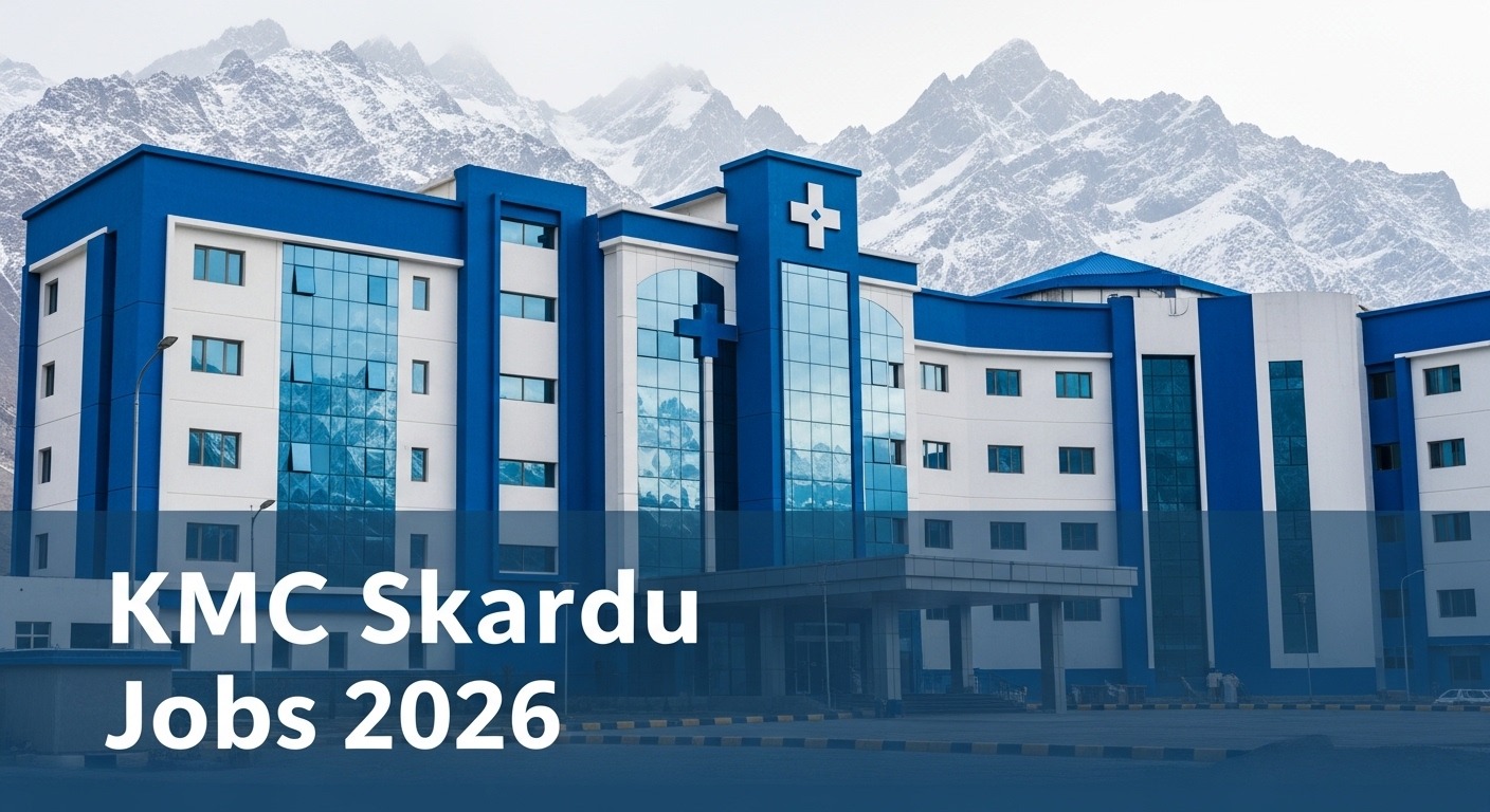 Kuwait Medical Complex Skardu hospital building with job openings announcement