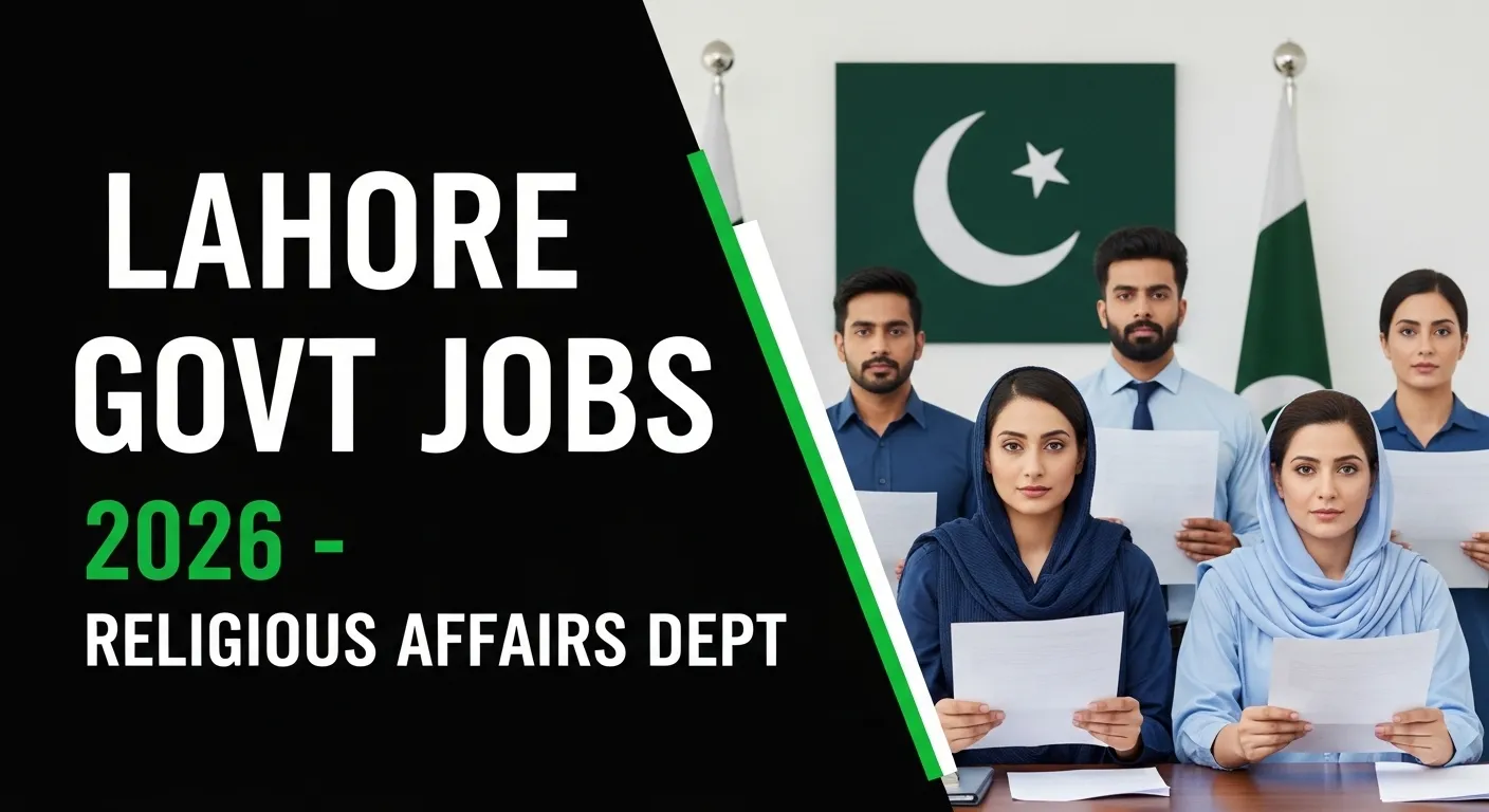Lahore Religious Affairs Department government jobs 2026 announcement