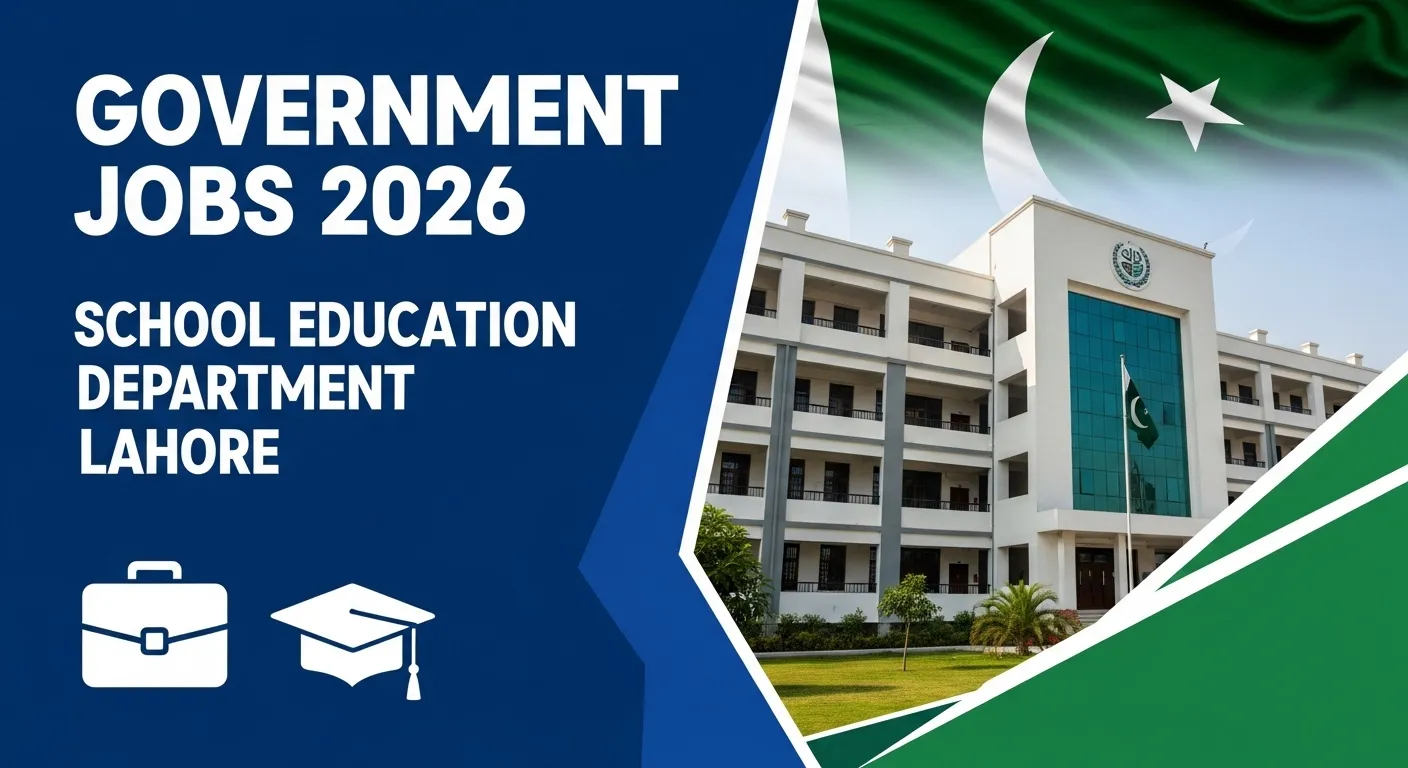 Government jobs announcement in School Education Department Lahore 2026
